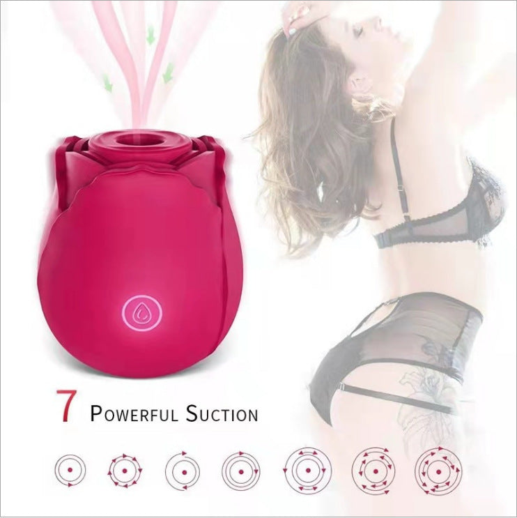 Rose Sucking Tongue Licking Vibrating Sex Toy