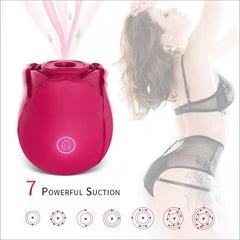 Rose Sucking Tongue Licking Vibrating Sex Toy