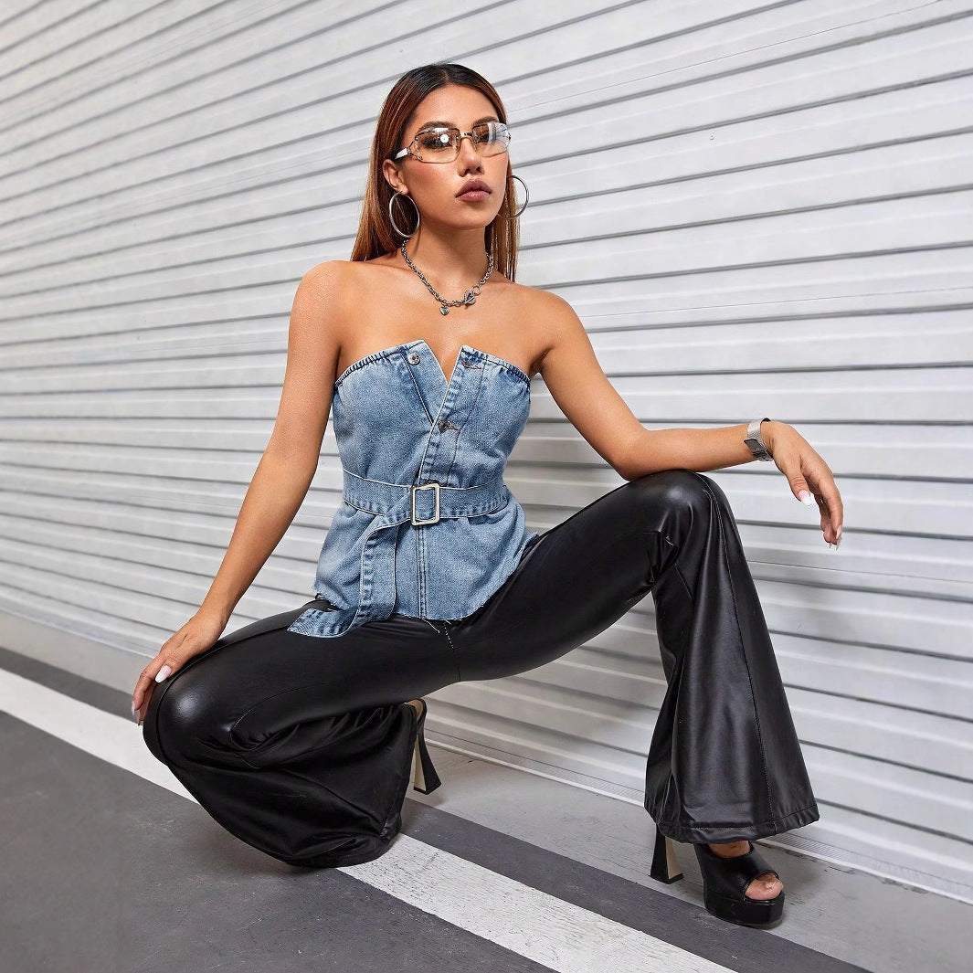 Sexy Backless Hot Girl Summer Tube Top