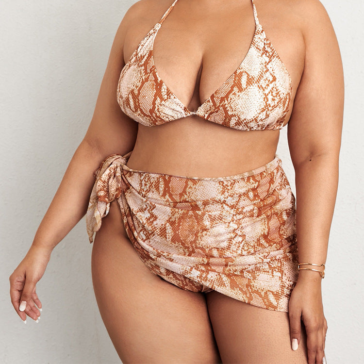 Bikini Three Piece Swimsuit Plus Size
