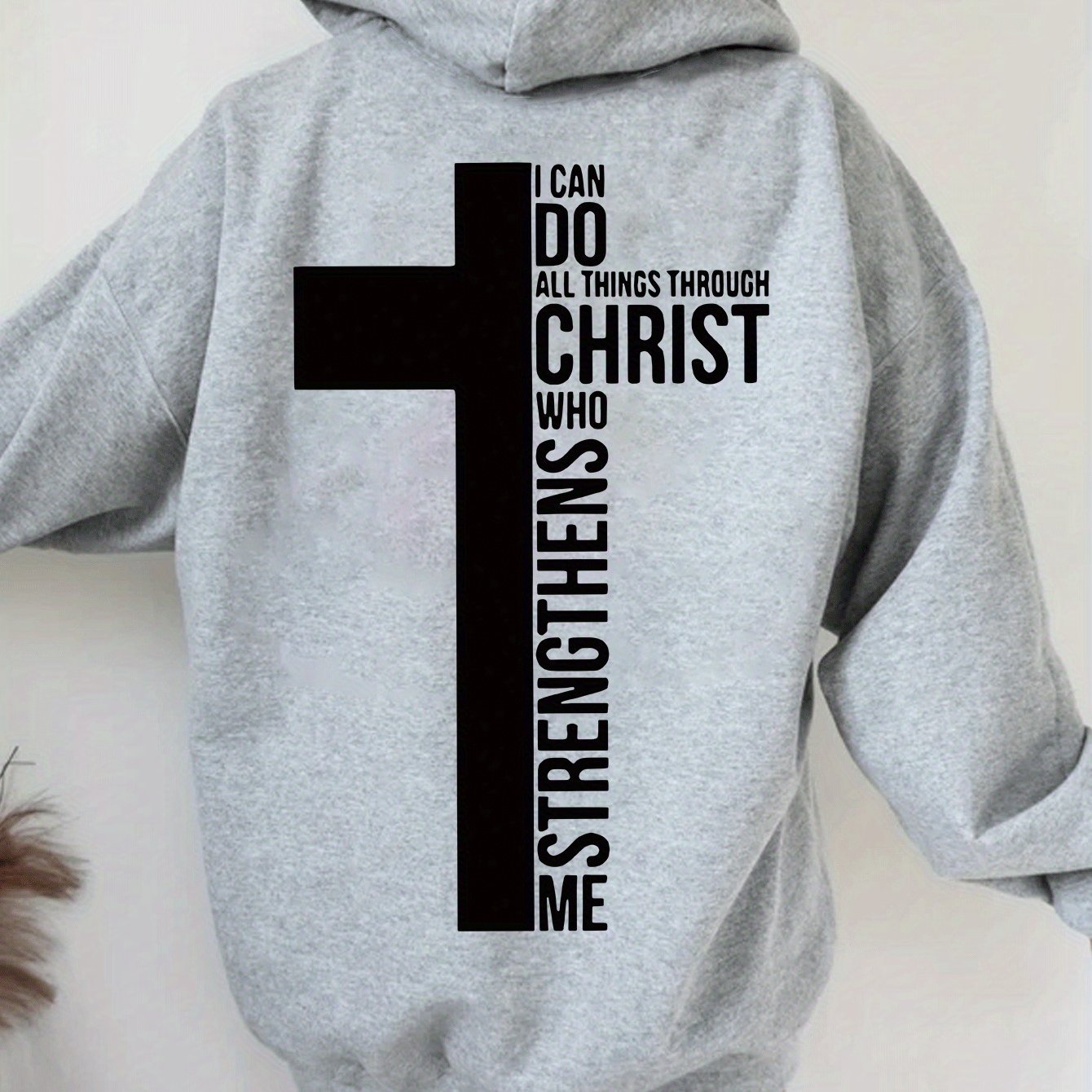 Casual Knit Polyester Hoodie For Women