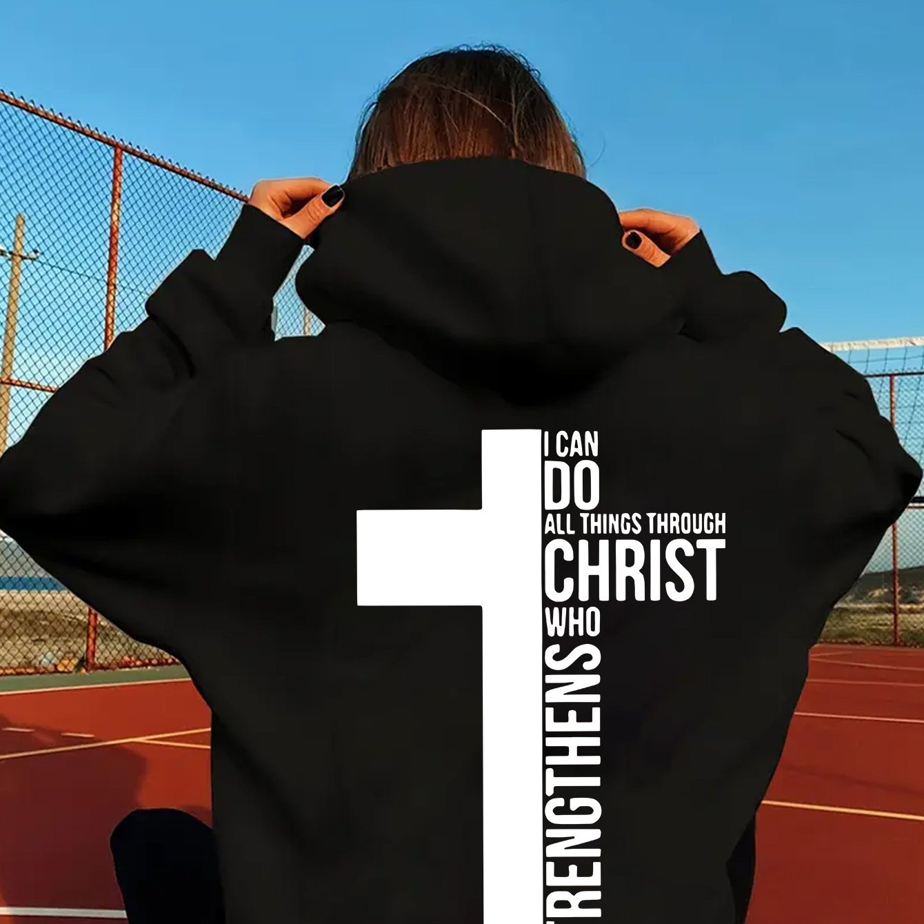Casual Knit Polyester Hoodie For Women