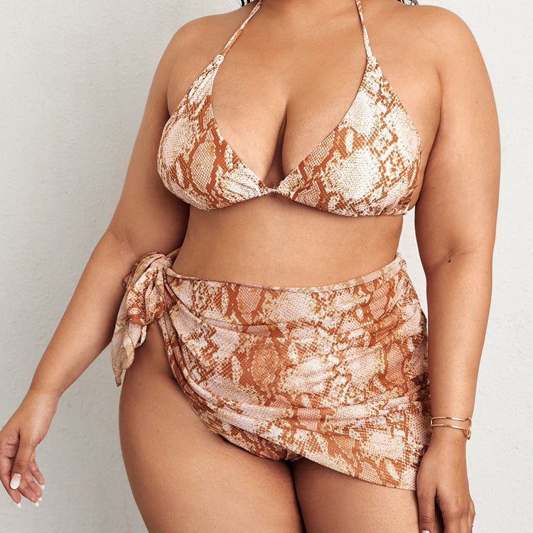 Bikini Three Piece Swimsuit Plus Size
