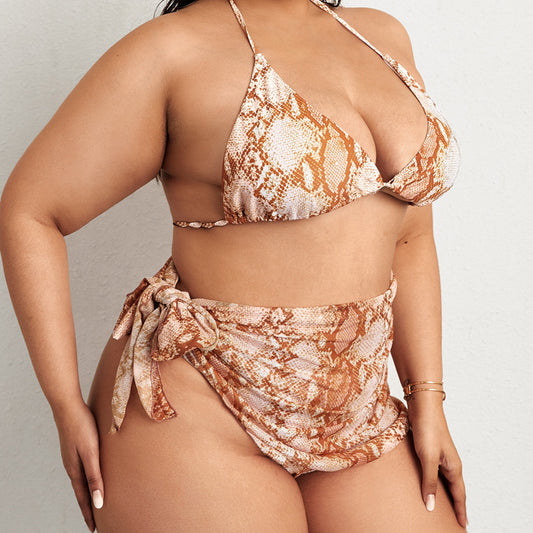 Bikini Three Piece Swimsuit Plus Size