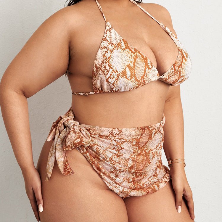 Bikini Three Piece Swimsuit Plus Size