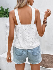 Eyelet Wide Strap Cami