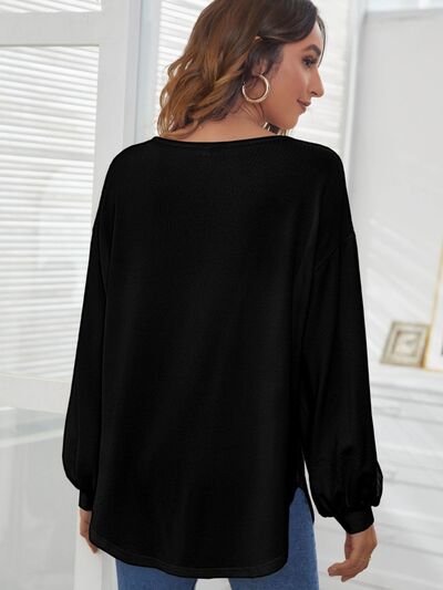 Round Neck Dropped Shoulder T-Shirt